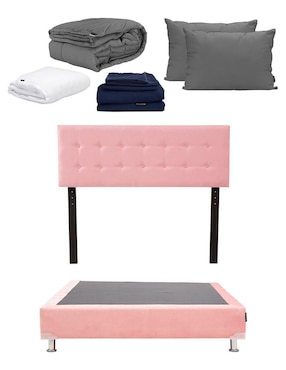 Cama Bilbao con Box Dicasa de madera