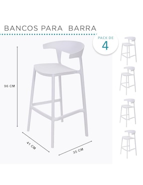 Juego de bancos altos Eke Life Home