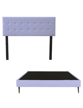 Cama Bilbao Base Slim Dicasa de madera