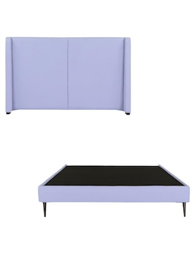 Cama Milan Base Slim Dicasa de madera