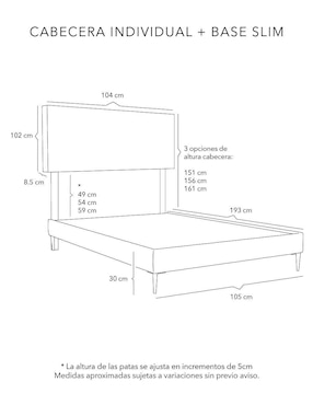 Cama Argos Slim Dicasa de madera pino