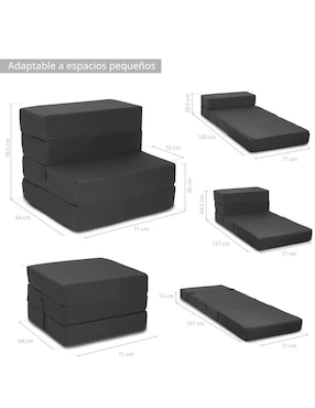 Sofá cama Onof de poliéster