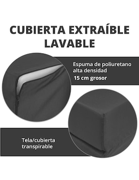 Sofá cama Onof de poliéster