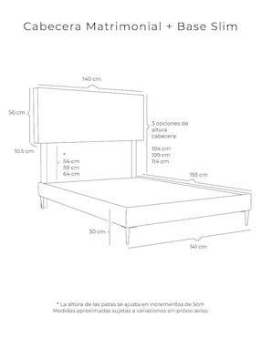 Cama Catania Slim Dicasa de madera pino