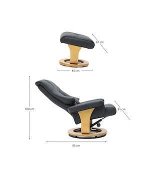 Reclinable Vanlig de vinipiel