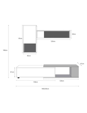 Mueble de tv Obi Sochic de MDF