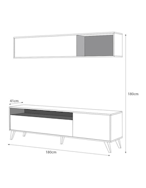 Mueble de tv Bonn Sochic de MDF