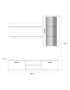 Mueble de tv Sochic de MDF