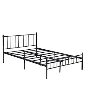 Base Para Cama Home Make Kessie Double Black B De Metal