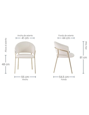 Silla Bilbao Brum de velvet