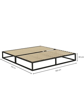 Base para cama Emma de metal