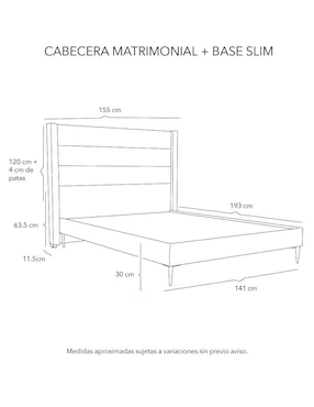 Cama Lugo Slim Dicasa de madera pino