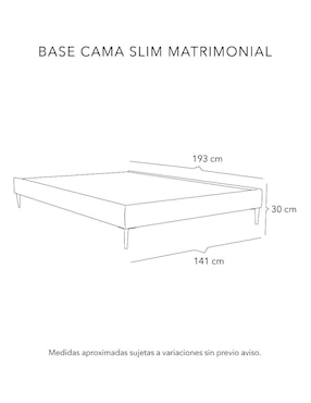 Base para cama Slim Dicasa de madera pino