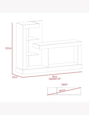 Mueble de tv Minotti Excelsior de melamina