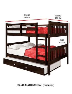 Litera Ansoal de madera