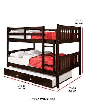 Litera Ansoal de madera