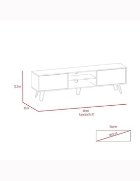 Mueble de tv Vassel Excelsior de melamina