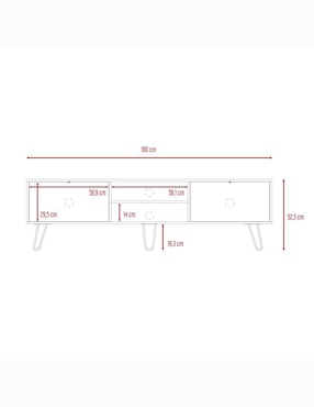 Mueble de tv Vassel Excelsior de melamina