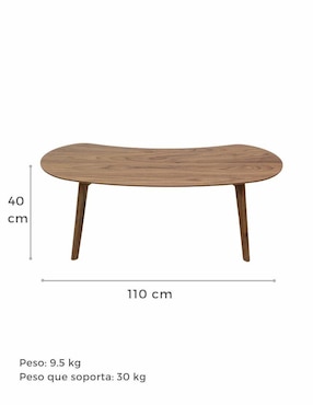 Mesa de centro armable Idri Tamarindo