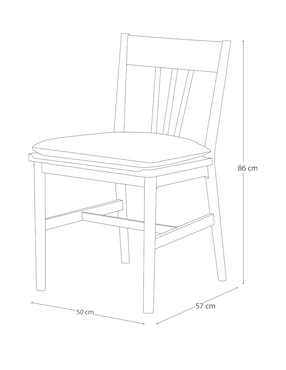 Silla Carlos Art Asia de madera