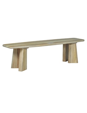 Banca Carlos Art Asia de madera mango