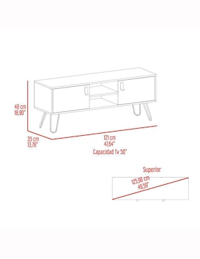 Mueble de tv Huna Excelsior de melamina