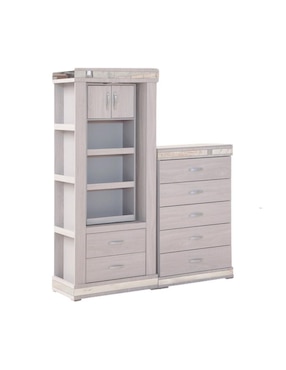 Set Recámara Kessa Coral de MDF