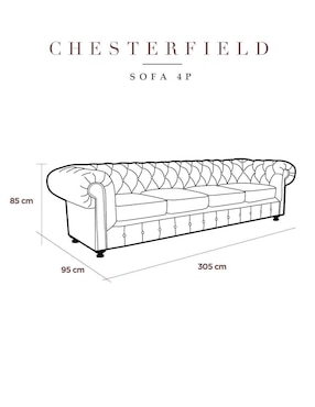 Sofá Chesterfield Suli Muebles de piel