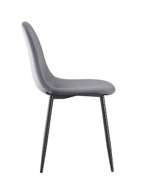 Juego de sillas 4 piezas Top Living de terciopelo