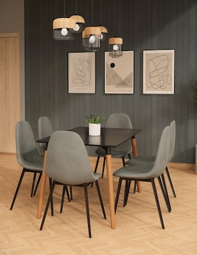 Juego de sillas 4 piezas Top Living de terciopelo