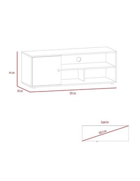 Mueble de tv Noah Excelsior de melamina