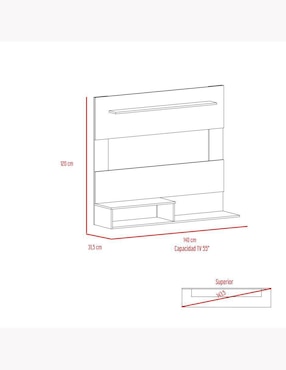 Mueble de tv Beijing Excelsior de melamina