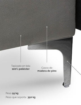 Sala modular Ris Tamarindo de poliéster