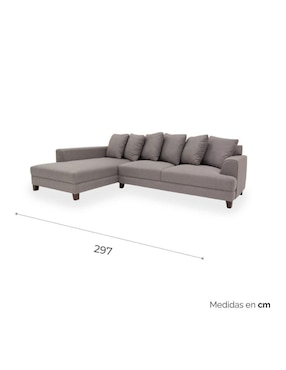 Sala modular izquierda Lav III Tamarindo de lino