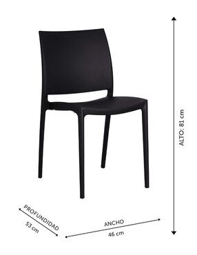 Set de sillas 4 piezas Equipamiento En Muebles