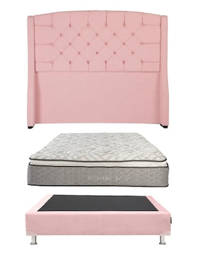 Set Recámara Dicasa Sitka Pink Vail de madera pino