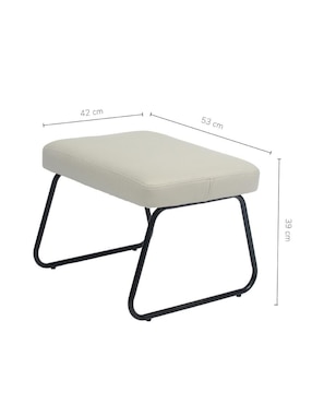 Juego de asiento con taburete Top Living