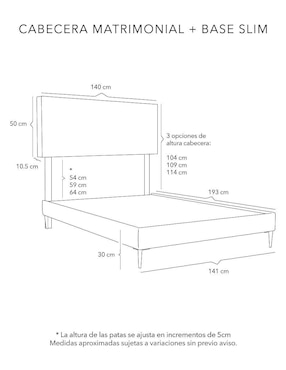 Cama Catania Slim Dicasa de madera pino