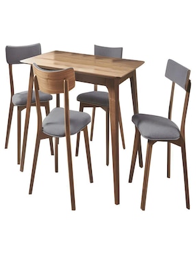 Comedor Rematesmxmuebles Para 4 Personas De Madera De Pino Y MDF