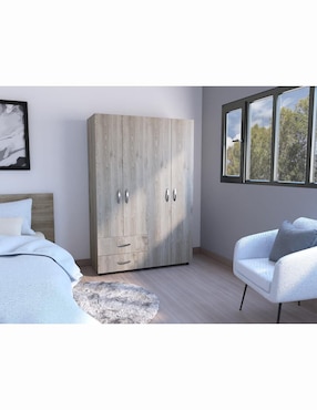 Armario Excelsior ANKORA Closet Ankora Gris de melamina