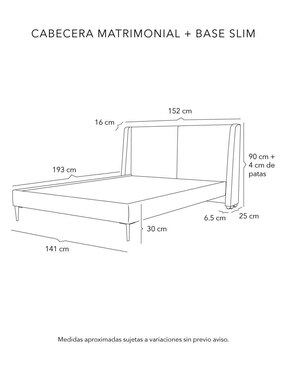 Cama MILAN SLIM Dicasa de madera pino