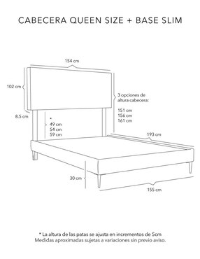Cama Argos Slim Dicasa de madera