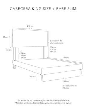 Cama Bilbao Slim Dicasa de madera