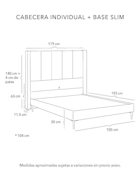 Cama Nizza Slim Dicasa de madera