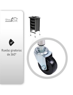 Carro de servicio áreas múltiples Stay Elit hierro