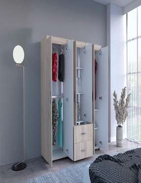 Armario Excelsior BARILOCHE Closet Bariloche Gris de melamina