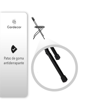 Silla plegable 10 piezas Gardecor de plástico