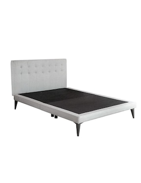 Cama Roomi Livy KS Con Cabecera De Metal