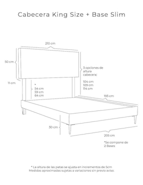 Cama Logan Slim Dicasa de madera