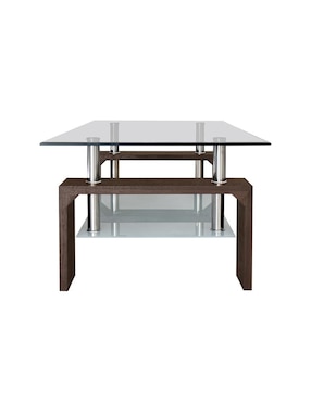 Mesa de centro armable Blueroom de cristal